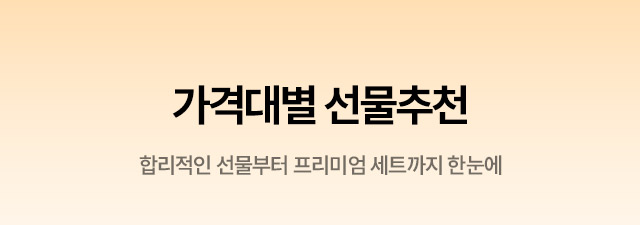 가격대별 선물추천